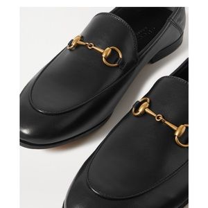 Gucci Brixton horsebit - detailed leather collapsible- heel loafer